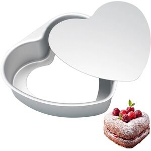 Sodial 3x(8 Inch Heart Shaped Cake Pan, Aluminium Heart Cake Tin,Non-Stick9260 Sodial 3x(8 Inch Heart Shaped Cake Pan, Aluminium Heart Cake Tin,Non-Stick9260