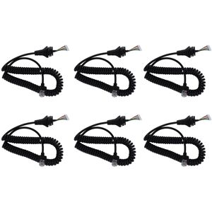 6x Hm-152 Microphone Cable For Hm152 Ic F121/s Ic F221/s Replacement7221 6x Hm-152 Microphone Cable For Hm152 Ic F121/s Ic F221/s Replacement7221