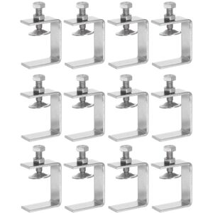 Uxcell Stainless Steel C-Clamp 1.65 Inch Wide Jaw Opening 13-42mm Clamping Range 12pcs Uxcell Stainless Steel C-Clamp 1.65 Inch Wide Jaw Opening 13-42mm Clamping Range 12pcs