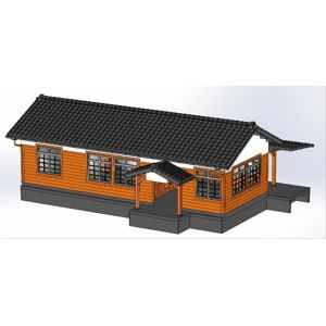 Kato 23-241 Local Line Small Station Building (Pre-Built) N Gauge Kato 23-241 Local Line Small Station Building (Pre-Built) N Gauge