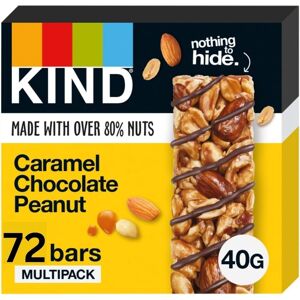 Kind Bars, Caramel Chocolate Peanut, Healthy Snack, Gluten Free, 72 X 40g Kind Bars, Caramel Chocolate Peanut, Healthy Snack, Gluten Free, 72 X 40g