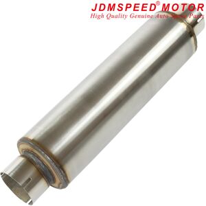 Jdmspeed 14\" Long Stainless Steel Universal 4\" Exhaust Silencer Box 2.5\" Inlet 63mm Jdmspeed 14\" Long Stainless Steel Universal 4\" Exhaust Silencer Box 2.5\" Inlet 63mm
