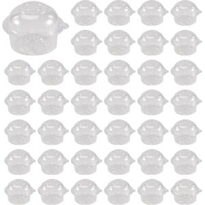 Sodial 3x(100 Pieces Of Transparent Plastic Single Cupcake Cake Box Muffin Dome5454 Sodial 3x(100 Pieces Of Transparent Plastic Single Cupcake Cake Box Muffin Dome5454
