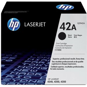 Genuine Hp Q5942a Black Toner Cartridge 42a Laserjet 4240 4250 4350 Vat Inc A- Genuine Hp Q5942a Black Toner Cartridge 42a Laserjet 4240 4250 4350 Vat Inc A-
