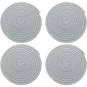 4 Pcs Round Braided Placemats, 7.9" Woven Placemats Kitchen Table Place Mats For 4 Pcs Round Braided Placemats, 7.9" Woven Placemats Kitchen Table Place Mats For