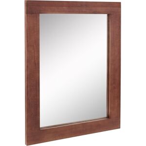 Stonebriar Rustic Rectangular Redwood Wooden Frame Hanging Wall Mirror For Verti Stonebriar Rustic Rectangular Redwood Wooden Frame Hanging Wall Mirror For Verti