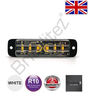 Britalitez 6led Warning Light, 12/24v Grille/directional, 6*3w, White Emc R10 Britalitez 6led Warning Light, 12/24v Grille/directional, 6*3w, White Emc R10