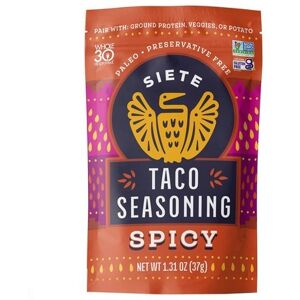 Spicy Taco Seasoning 1.3 Oz (Case Of 12) By Siete Spicy Taco Seasoning 1.3 Oz (Case Of 12) By Siete