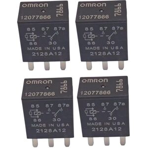 12077866 Relay (Set Of 4), 12v 5pins Horn Oil Pump Relay For 5810-0202, 7866, Co 12077866 Relay (Set Of 4), 12v 5pins Horn Oil Pump Relay For 5810-0202, 7866, Co