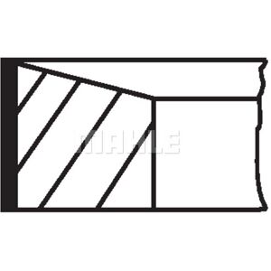 MAHLE Model 681 02 N0 Piston Ring Set - Piston Ring Set MAHLE Model 681 02 N0 Piston Ring Set - Piston Ring Set