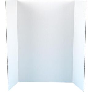 Baker Ross Tri Fold Boards-Pack Of 4, Plain White, For Displaying Table Top Pro Baker Ross Tri Fold Boards-Pack Of 4, Plain White, For Displaying Table Top Pro