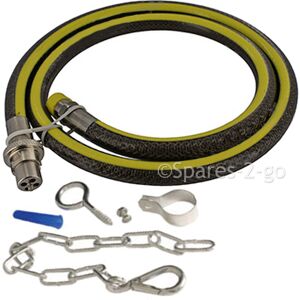 Universal Oven Gas Supply Hose Bayonet Straight + Safety Chain Lpg 5ft X 1/2" Universal Oven Gas Supply Hose Bayonet Straight + Safety Chain Lpg 5ft X 1/2"
