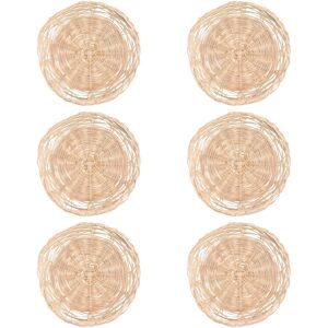 Sodial 2x(6pcs Bamboo Plate Holder - 10 Inch Round Woven Plate Holder, Reusable 6407 Sodial 2x(6pcs Bamboo Plate Holder - 10 Inch Round Woven Plate Holder, Reusable 6407