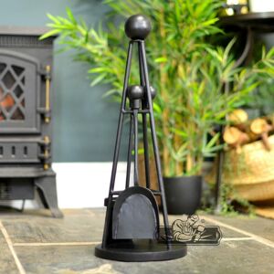 Black Country Metal Works Contemporary Triangular Three-Piece Companion Set - 54cm Black Country Metal Works Contemporary Triangular Three-Piece Companion Set - 54cm