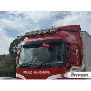 Bragan™ Roof Bar + Spot Lamps For Renault T Range Long Haul Black Stainless Truck Front Bragan™ Roof Bar + Spot Lamps For Renault T Range Long Haul Black Stainless Truck Front
