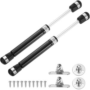 Uxcell 8 Inch 80n/18lb Gas Shock Strut Lift Support, (Black, Set Of 10) Uxcell 8 Inch 80n/18lb Gas Shock Strut Lift Support, (Black, Set Of 10)