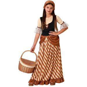 Atosa Brown Innest Costume Dress With Headband For Girls 7-9 Years Atosa Brown Innest Costume Dress With Headband For Girls 7-9 Years