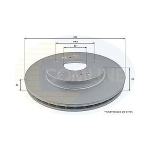 Comline Coated Brake Disc Front Axle To Fit Suzuki Swift 12-> Comline Coated Brake Disc Front Axle To Fit Suzuki Swift 12->