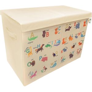 Large Toy Storage Box With Lid - Sturdy, Foldable, Space Saving Chest For Kids A Large Toy Storage Box With Lid - Sturdy, Foldable, Space Saving Chest For Kids A