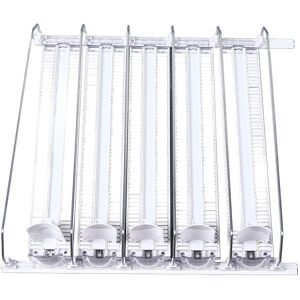 (5pcs) Drink Organizer For Fridge Self Pushing Soda Can Dispenser For (5pcs) Drink Organizer For Fridge Self Pushing Soda Can Dispenser For