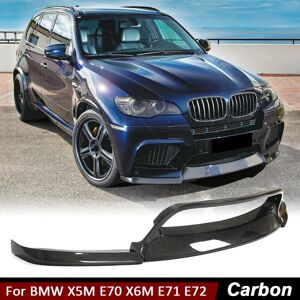 Rio For Bmw X5m E70 X6m E71 2010-14 Real Carbon Fiber Front Bumper Lip Chin Spoiler Rio For Bmw X5m E70 X6m E71 2010-14 Real Carbon Fiber Front Bumper Lip Chin Spoiler