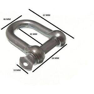 Onestopdiy D Shackle U Lock - Wire Rope Fastener - 12mm - Pack of 6 Onestopdiy D Shackle U Lock - Wire Rope Fastener - 12mm - Pack of 6