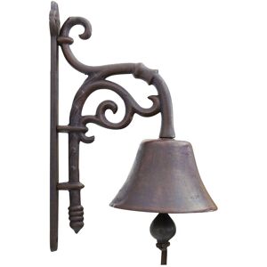Aubaho Wall Bell Doorbell Bell Cast Iron Decoration Garden Antique Style 32cm Aubaho Wall Bell Doorbell Bell Cast Iron Decoration Garden Antique Style 32cm
