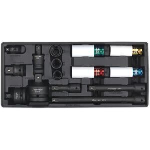 Tool Tray With Impact Socket & Adaptor Set 15pc Metric - Sealey Tbt25 New Tool Tray With Impact Socket & Adaptor Set 15pc Metric - Sealey Tbt25 New