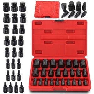 Sodial 25 Pcs Broken Head Bolt Screw Extractor,Damaged Bolt Extractor Set For9666 Sodial 25 Pcs Broken Head Bolt Screw Extractor,Damaged Bolt Extractor Set For9666