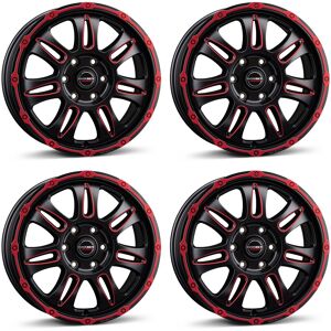 4 Borbet Wheels Cw8 8.0x18 Et50 5x130 Redpm For Fiat Ducato 4 Borbet Wheels Cw8 8.0x18 Et50 5x130 Redpm For Fiat Ducato