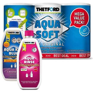 Thetford Porta Potti Chemicals & Rolls Triple Pack For Portable Camping Toilet Thetford Porta Potti Chemicals & Rolls Triple Pack For Portable Camping Toilet