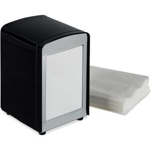 Relaxdays Napkin Dispenser Diner Serviette Box Non-Slip Refillable Napkin Holder Steel Relaxdays Napkin Dispenser Diner Serviette Box Non-Slip Refillable Napkin Holder Steel