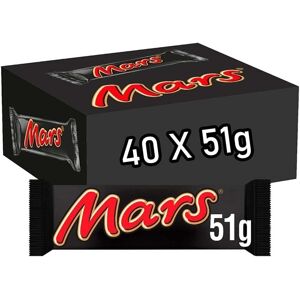 Mars Chocolate Bars, Chocolate, Caramel And Nougat Bar – Pack Of 40 X 51g Mars Chocolate Bars, Chocolate, Caramel And Nougat Bar – Pack Of 40 X 51g
