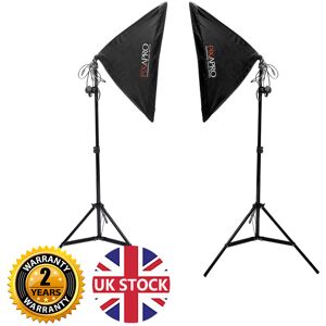 Pixapro Continuous Lighting Softbox Kit Product Photography Video Lights Uk Stock 105w Pixapro Continuous Lighting Softbox Kit Product Photography Video Lights Uk Stock 105w