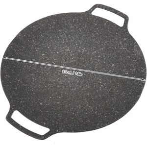 (33cm)Korean Bbq Plate Barbecue Grill Non Stick Circular Frying Pan For Home Hg (33cm)Korean Bbq Plate Barbecue Grill Non Stick Circular Frying Pan For Home Hg