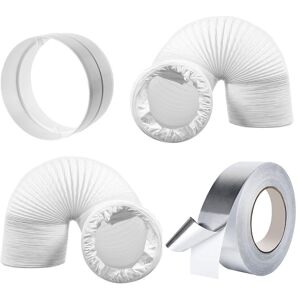 Spares2go Portable Air Conditioning Duct Kit 6" X 6m Vent Hose X 2 + Connector Ring + Tape Spares2go Portable Air Conditioning Duct Kit 6" X 6m Vent Hose X 2 + Connector Ring + Tape