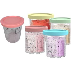 Sodial 2x(800mlpints With Lids Containers Replacement For Creami Deluxe 51466 Sodial 2x(800mlpints With Lids Containers Replacement For Creami Deluxe 51466