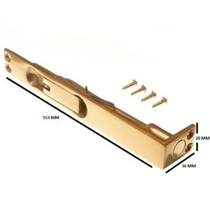 Onestopdiy Flush Bolt Slide Lever Action Lock 150mm 6 Inch Solid Brass Pack Of 10 Onestopdiy Flush Bolt Slide Lever Action Lock 150mm 6 Inch Solid Brass Pack Of 10