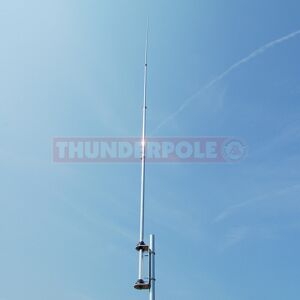 Cb Radio Home Base Antenna Thunderpole 1/2 Wave Am/fm/ssb Silver Rod Type Aerial Cb Radio Home Base Antenna Thunderpole 1/2 Wave Am/fm/ssb Silver Rod Type Aerial