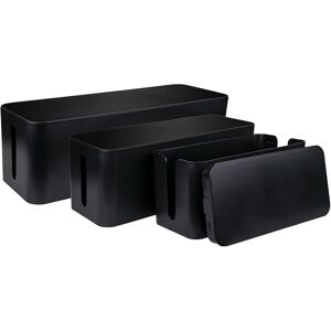 Set Of 3 Cable Management Box, 3 Size Cord Hider Box Cable Organizer Box To Cove Set Of 3 Cable Management Box, 3 Size Cord Hider Box Cable Organizer Box To Cove