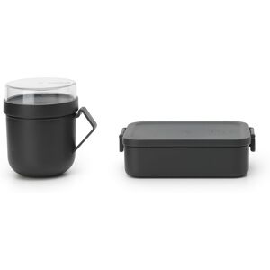 Brabantia - Make & Take Lunch Set - Set Of 2: Soup Mug 0.6l + Lunch Box Medium ( Brabantia - Make & Take Lunch Set - Set Of 2: Soup Mug 0.6l + Lunch Box Medium (