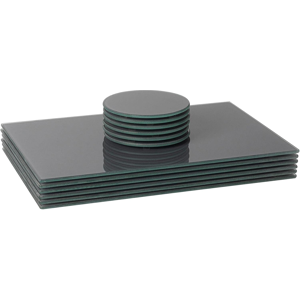 Does Not Apply Glass Placemats & Coasters Set - 12pc - Grey - 30x20cm - Dining Table Protection Does Not Apply Glass Placemats & Coasters Set - 12pc - Grey - 30x20cm - Dining Table Protection