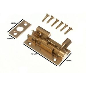 Onestopdiy Brass 50mm Door Bolt - Door Hardware Onestopdiy Brass 50mm Door Bolt - Door Hardware