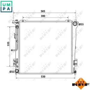 Nrf Radiator Engine Cooling 53163 For D4fb 1.6l 4cyl Nrf Radiator Engine Cooling 53163 For D4fb 1.6l 4cyl