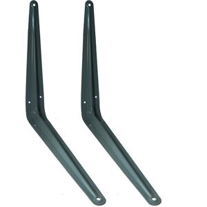Onestopdiy New 12 X Grey London Type Brackets Shelf Support 14 X 12 Inch 350mm X 300mm - On Onestopdiy New 12 X Grey London Type Brackets Shelf Support 14 X 12 Inch 350mm X 300mm - On