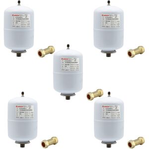 Zilmet 2 Litre Potable Expansion Vessel Kit (Kit A) Bundled With 15mm Tee Zilmet 2 Litre Potable Expansion Vessel Kit (Kit A) Bundled With 15mm Tee