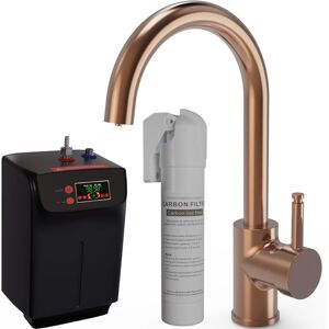 Liquida Bht311cp 3 In 1 Brushed Copper Kitchen Instant Boiling Hot Water Tap Liquida Bht311cp 3 In 1 Brushed Copper Kitchen Instant Boiling Hot Water Tap