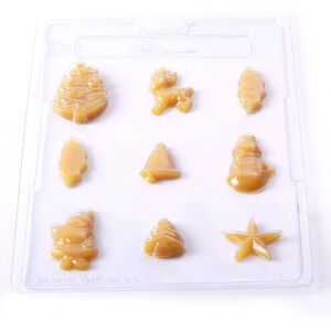 World Of Moulds Assorted Christmas Chocolate/soap Mould - 9 Cavity - Pack Of 10 World Of Moulds Assorted Christmas Chocolate/soap Mould - 9 Cavity - Pack Of 10