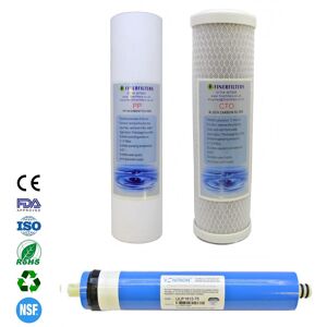 Finerfilters Ro Water Filter Pack With 75 Gpd Membrane For 3 Stage Ro Units Finerfilters Ro Water Filter Pack With 75 Gpd Membrane For 3 Stage Ro Units