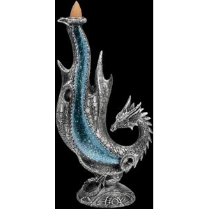 Backflow Incense Holder Dragon - Dragon Flare - Gothic Room Decor - H 24 Cm Backflow Incense Holder Dragon - Dragon Flare - Gothic Room Decor - H 24 Cm